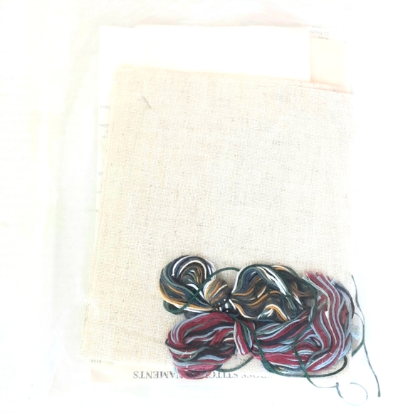 Christmas Cross-stitch Kit Mini Banner Ornaments Embroidery Sewing Holiday Craft - Picture 3 of 4